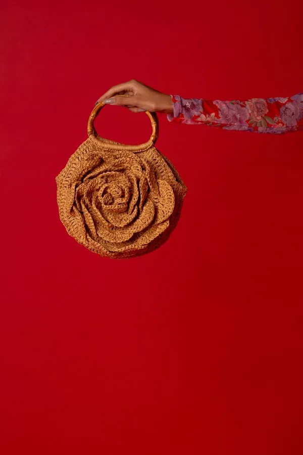 Bolsa Flor Palha