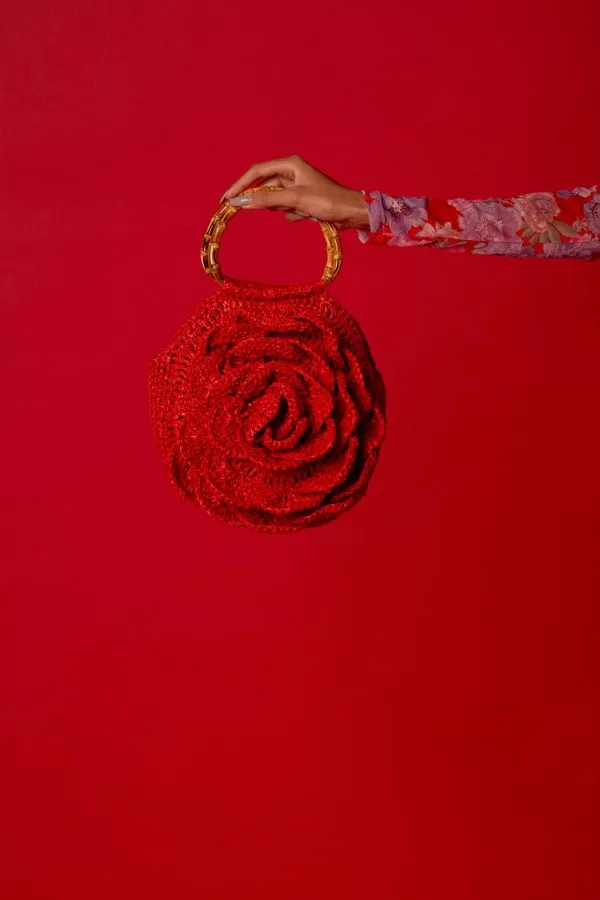 Bolsa Flor Palha